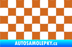 Samolepka Šachovnice 002 oříšková