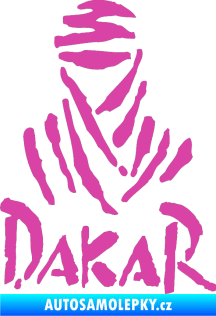 Samolepka Dakar 001 růžová