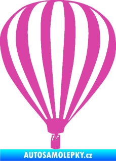 Samolepka Horkovzdušný balón 001  růžová