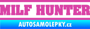 Samolepka Milf hunter nápis růžová