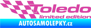 Samolepka Toledo limited edition levá růžová