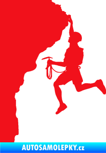 Samolepka Horolezec 003 levá červená