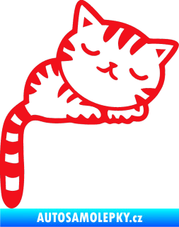 Samolepka Kočka 004 pravá červená