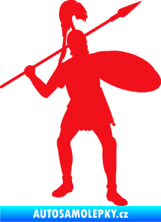 Samolepka Římský voják pravá červená