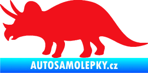 Samolepka Triceratops 001 levá červená