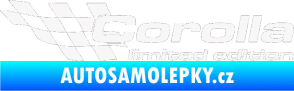 Samolepka Corolla limited edition levá bílá