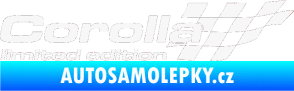 Samolepka Corolla limited edition pravá bílá