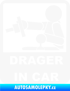Samolepka Drager in car 004 bílá