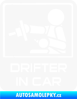 Samolepka Drifter in car 003 bílá