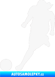 Samolepka Fotbalista 003 levá bílá