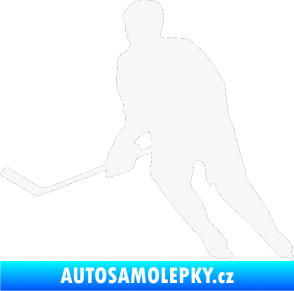 Samolepka Hokejista 013 levá bílá