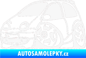 Samolepka Renault Twingo karikatura levá bílá