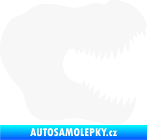 Samolepka Tyrannosaurus Rex lebka 001 pravá bílá