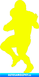 Samolepka Americký fotbal 009 levá Fluorescentní žlutá
