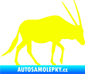 Samolepka Antilopa 001 pravá Fluorescentní žlutá