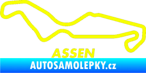Samolepka Okruh Assen Fluorescentní žlutá