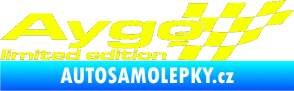 Samolepka Aygo limited edition pravá Fluorescentní žlutá
