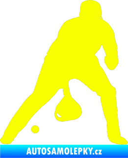 Samolepka Baseball 006 pravá Fluorescentní žlutá