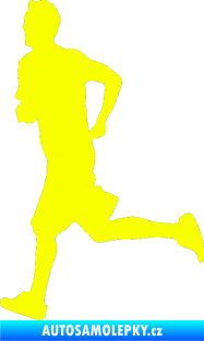 Samolepka Běžec 001 levá Fluorescentní žlutá