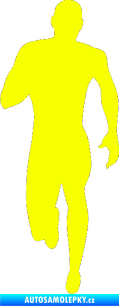 Samolepka Běžec 005 levá Fluorescentní žlutá