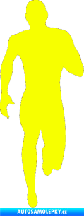 Samolepka Běžec 005 pravá Fluorescentní žlutá