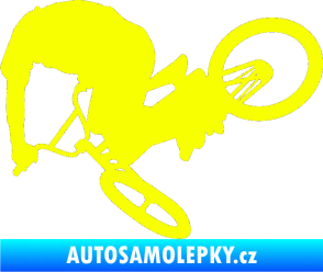 Samolepka Biker 001 levá Fluorescentní žlutá