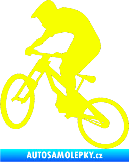 Samolepka Biker 002 levá Fluorescentní žlutá