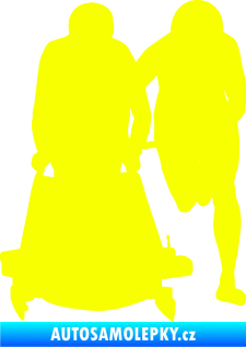 Samolepka Boby 002 levá Fluorescentní žlutá