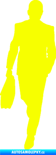 Samolepka Byznysmen 001 levá Fluorescentní žlutá