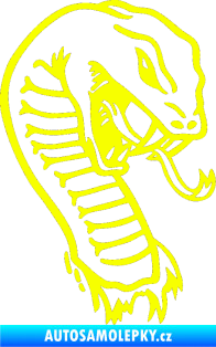 Samolepka Cobra pravá Fluorescentní žlutá