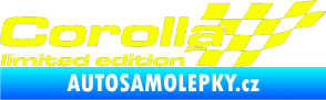 Samolepka Corolla limited edition pravá Fluorescentní žlutá