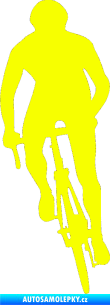 Samolepka Cyklista 006 levá Fluorescentní žlutá