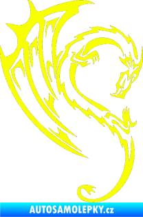 Samolepka Dragon 043 pravá Fluorescentní žlutá