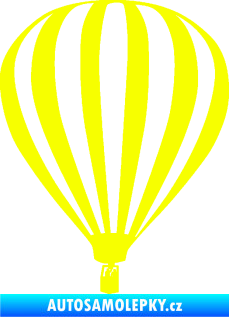 Samolepka Horkovzdušný balón 001  Fluorescentní žlutá