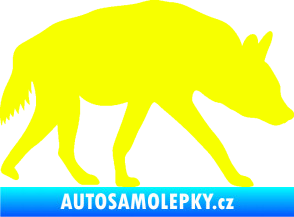 Samolepka Hyena 001 pravá Fluorescentní žlutá