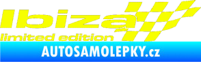 Samolepka Ibiza limited edition pravá Fluorescentní žlutá