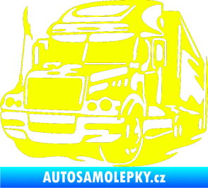 Samolepka Kamion 002 levá nákladní auto Fluorescentní žlutá
