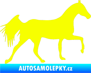Samolepka Kůň 001 pravá Fluorescentní žlutá