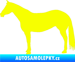 Samolepka Kůň 007 levá Fluorescentní žlutá