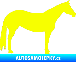 Samolepka Kůň 007 pravá Fluorescentní žlutá