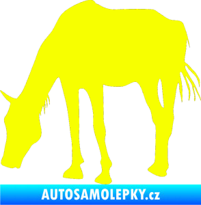 Samolepka Kůň 008 levá Fluorescentní žlutá