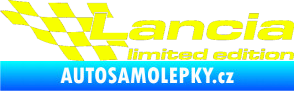 Samolepka Lancia limited edition levá Fluorescentní žlutá