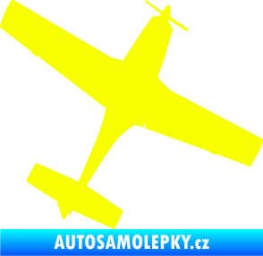 Samolepka Letadlo 003 pravá Fluorescentní žlutá