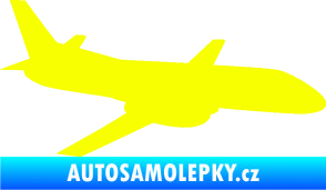 Samolepka Letadlo 004 pravá Fluorescentní žlutá