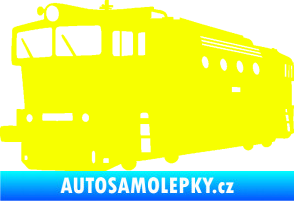 Samolepka Lokomotiva 001 levá Fluorescentní žlutá