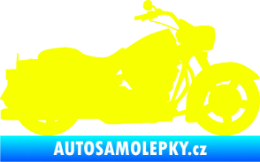 Samolepka Motorka 045 pravá Harley Davidson Fluorescentní žlutá