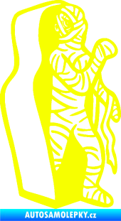 Samolepka Mumie 002 pravá Fluorescentní žlutá