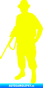 Samolepka Myslivec 004 levá Fluorescentní žlutá