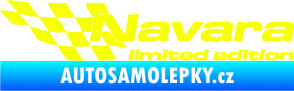 Samolepka Navara limited edition levá Fluorescentní žlutá
