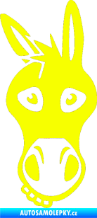 Samolepka Osel 001 levá Fluorescentní žlutá
